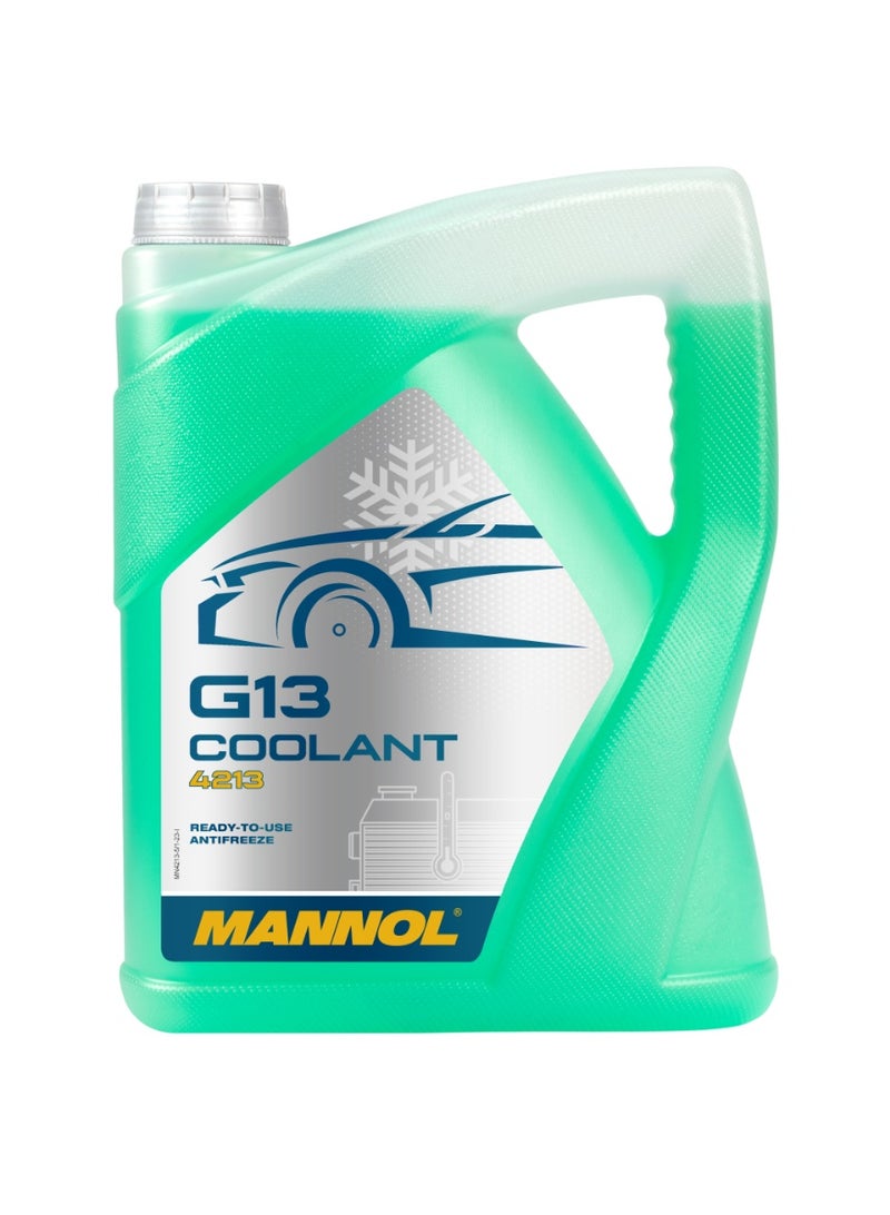 Mannol G13 Ready-to-Use Antifreeze & Coolant - 5 Liters